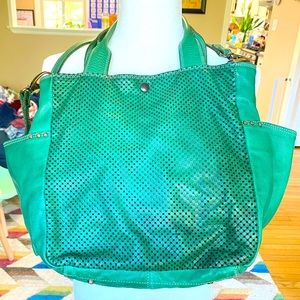 Chic 3rd Floor Perforated Leather Shoulder Bag